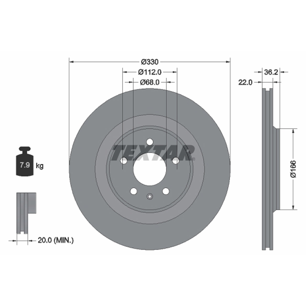 TEXTAR Bremsscheiben + Bremsbeläge AUDI A4 S4 (B8) A5 S5 (8T 8F) Q5 (8RB) PR-1KE hinten