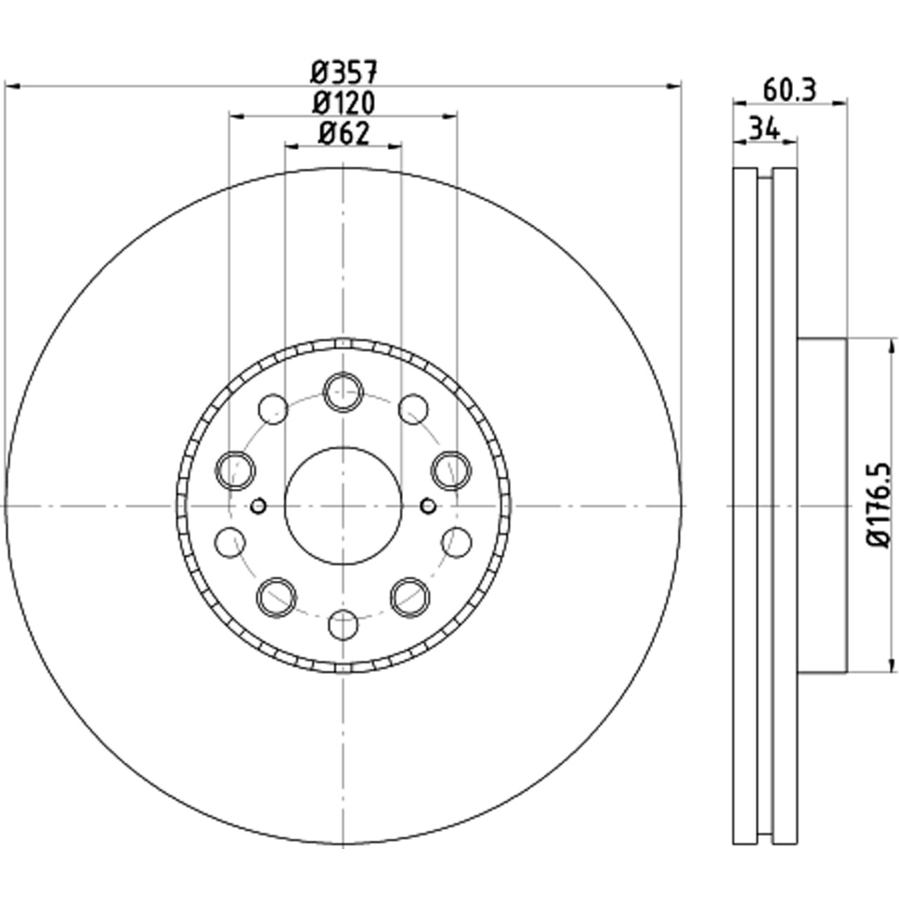 TEXTAR Bremsscheiben Satz LEXUS LS (_F4_) 460 600h 367-445 PS vorne 4351650010