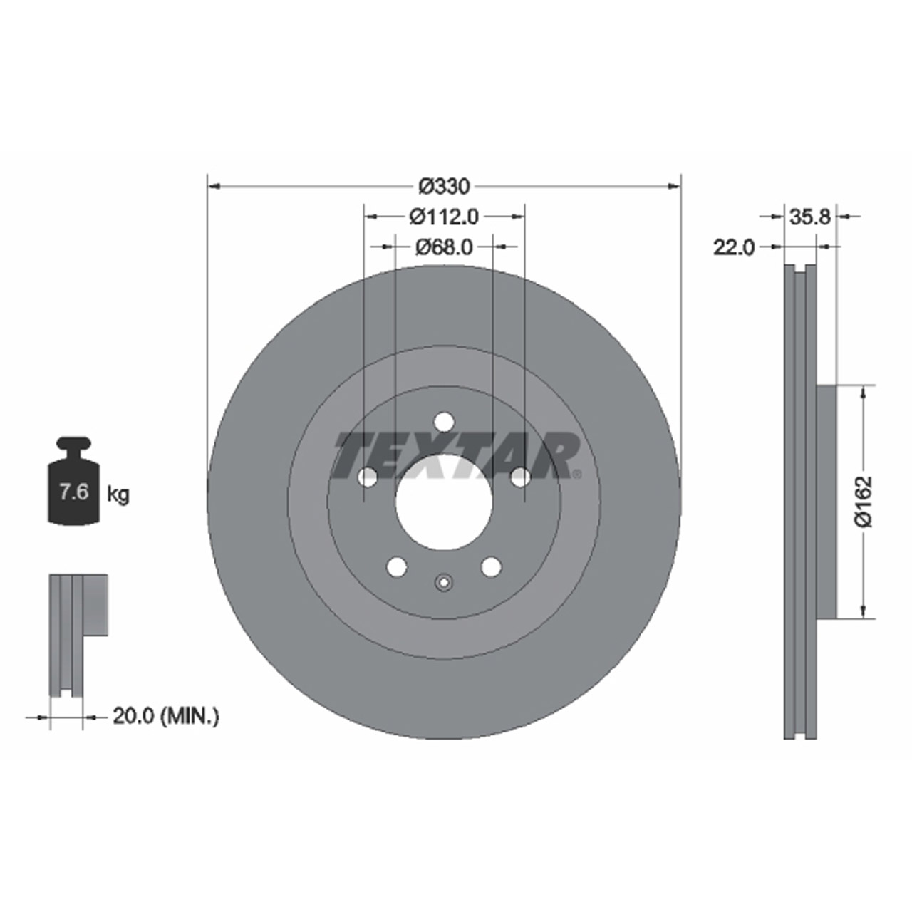 TEXTAR Bremsscheiben + Bremsbeläge AUDI A4 S4 B8 A5 S5 8T 8F Q5 SQ5 8RB hinten