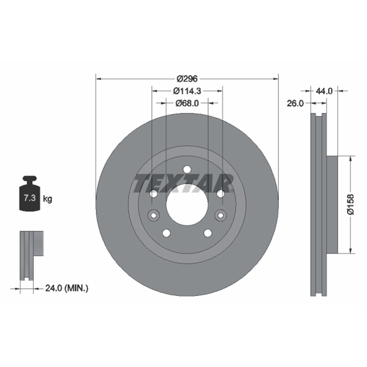 TEXTAR 92274203 Bremsscheiben Satz NISSAN Leaf (ZE0) Qashqai 2 X-Trail 3 Koleos 2 vorne