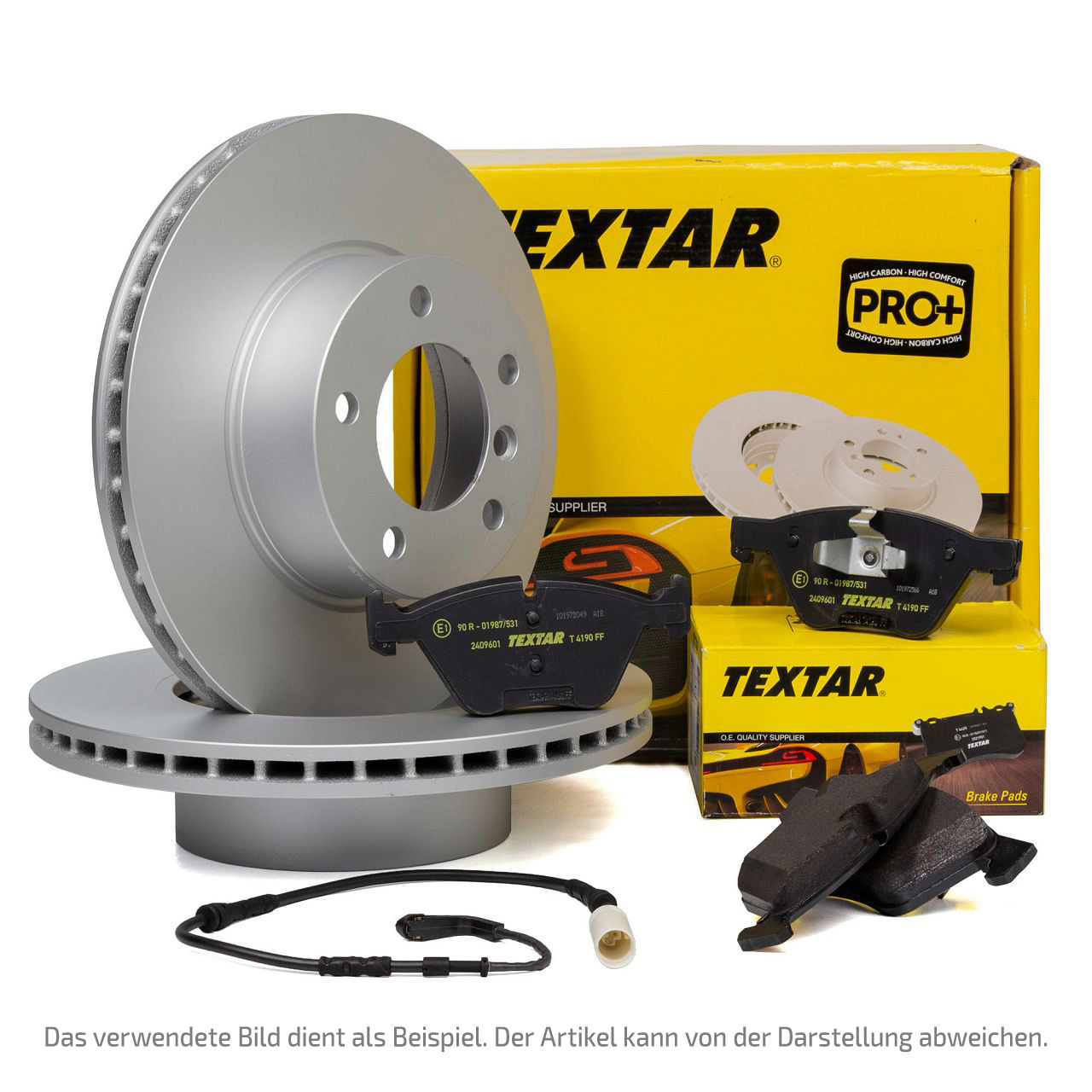 TEXTAR Bremsscheiben + Bremsbeläge + Sensor AUDI A6 (C8) A7 (4K) Q5 (FY9 hinten