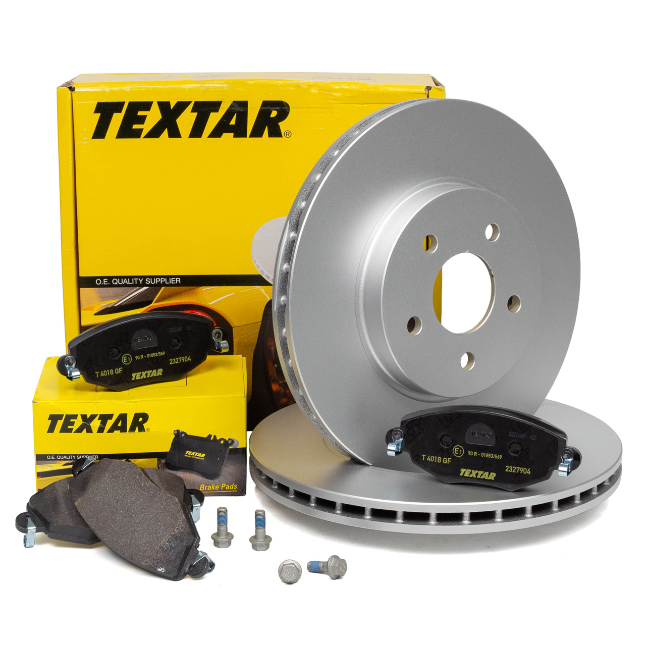 TEXTAR Bremsscheiben + Beläge FORD Mondeo 3 MK3 JAGUAR X-Type (X400) vorne