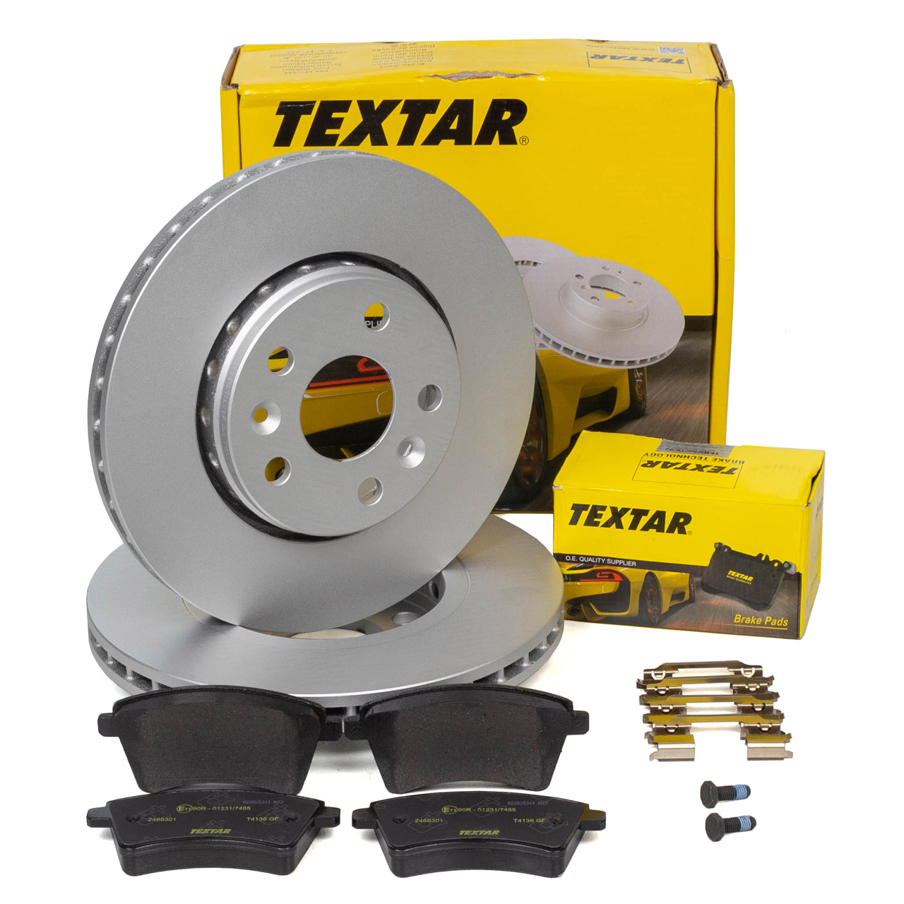 TEXTAR Bremsscheiben + Bremsbeläge MERCEDES Citan 415 RENAULT Kangoo 15/16 Zoll vorne