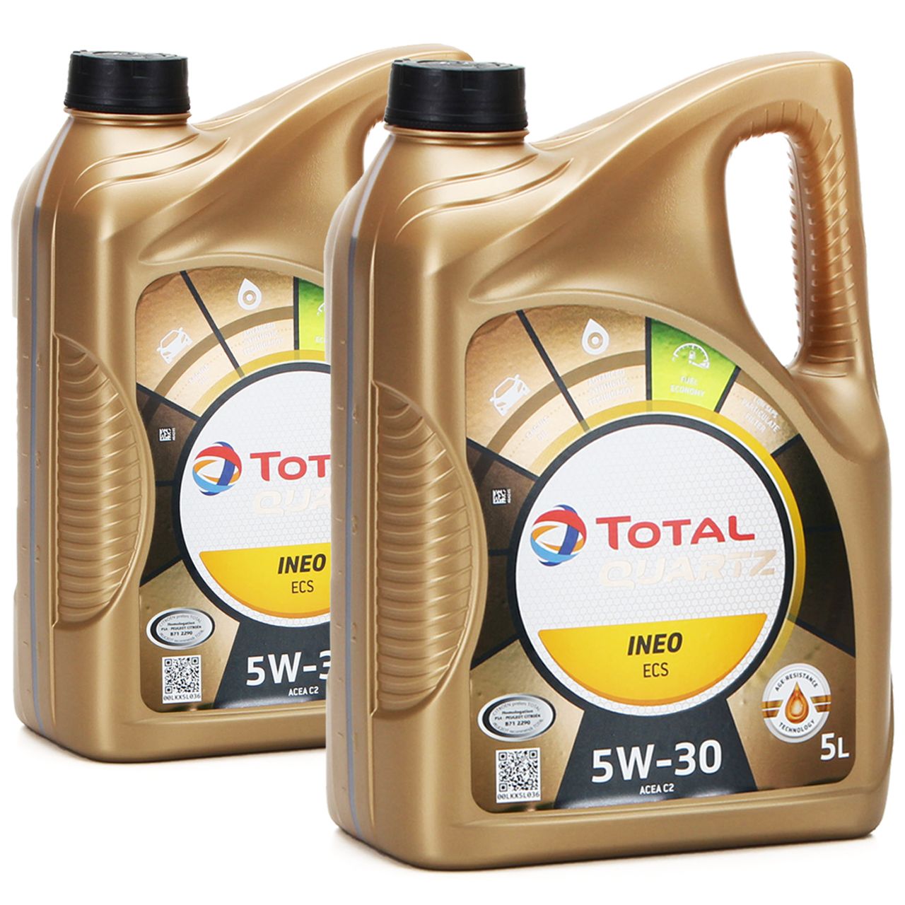 10L 10 Liter TOTAL QUARTZ INEO ECS 5W-30 Motoröl ACEA C2 PSA B71 2290 TOYOTA