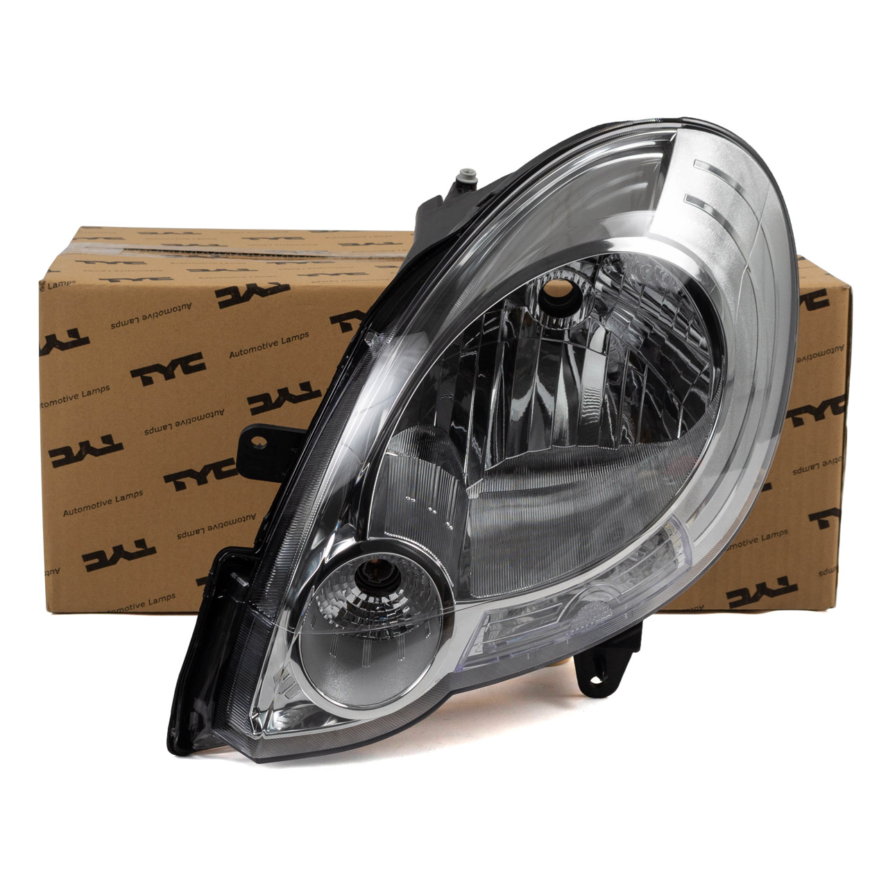 TYC HALOGEN Hauptscheinwerfer + Stellmotor RENAULT Kangoo Rapid / Grand Kangoo 2 links