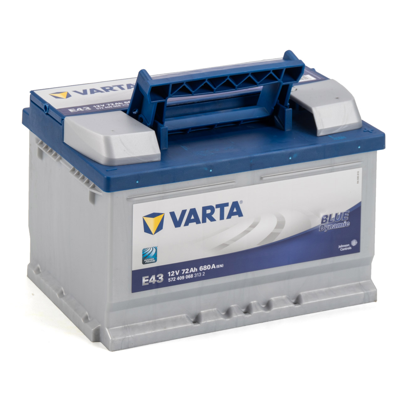 Varta E43 - 572 409 068 – Blue dynamic 12 Volt - 72 Ah - 680 A