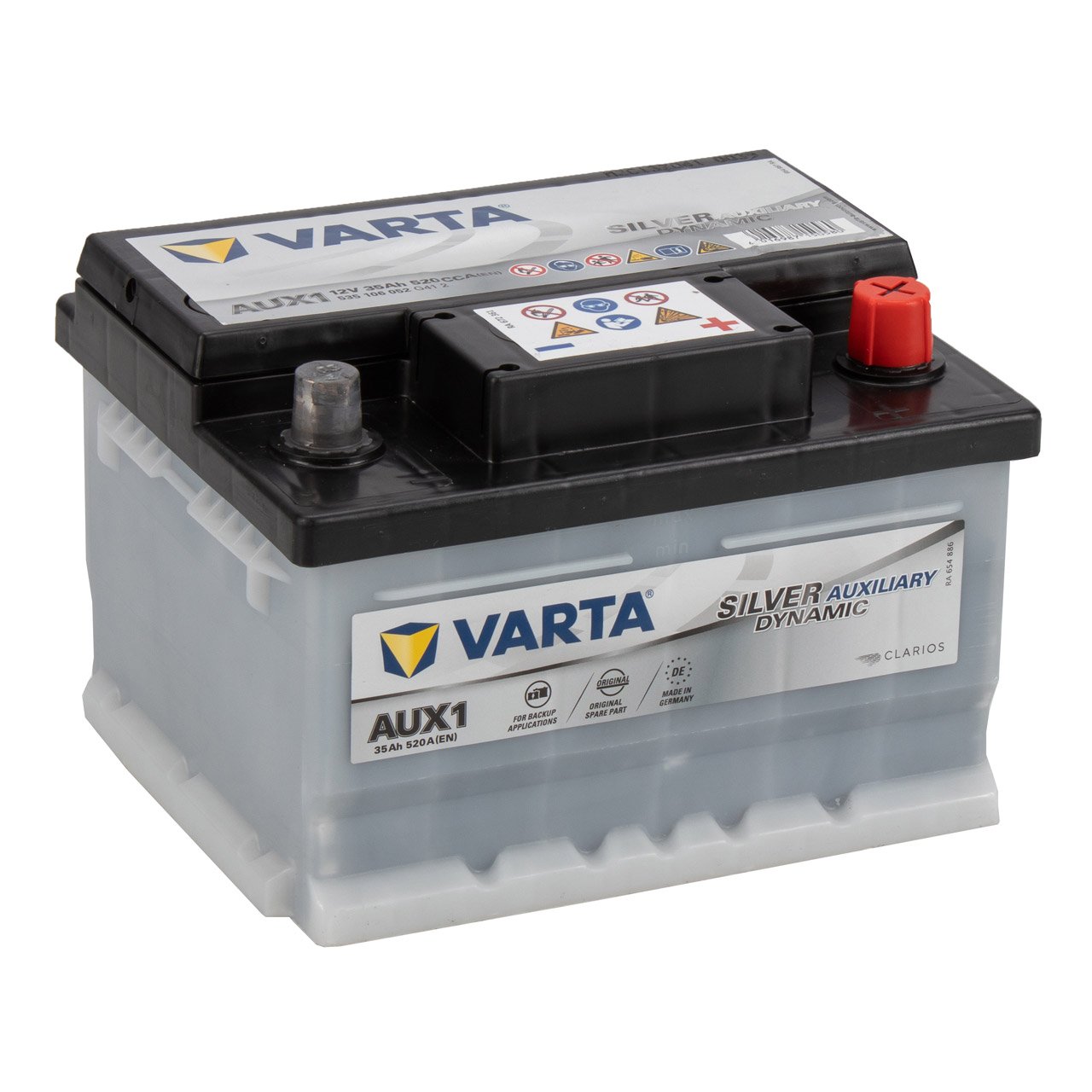 VARTA Aux1 SILVER dynamic AUX Stützbatterie 12V 35Ah EN520A 2305410001