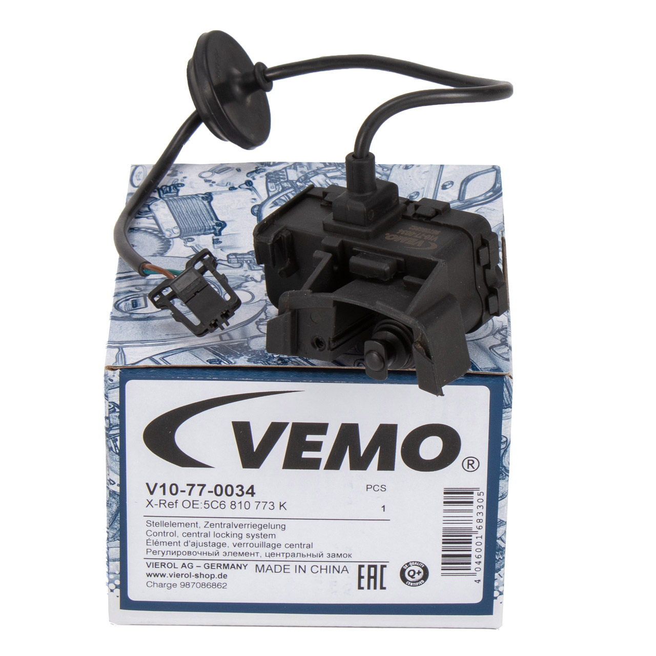VEMO Stellmotoren Tankdeckel / Tankklappe - V10-77-0034 
