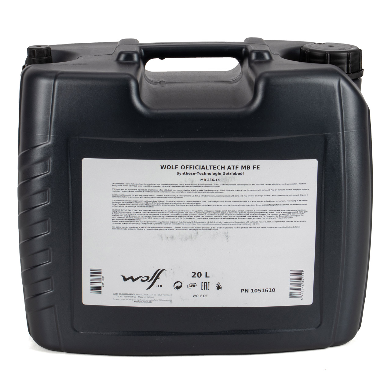 20L 20 Liter WOLF OFFICIALTECH ATF MB FE Automatikgetriebeöl für MERCEDES 7-Gang MB 236.15