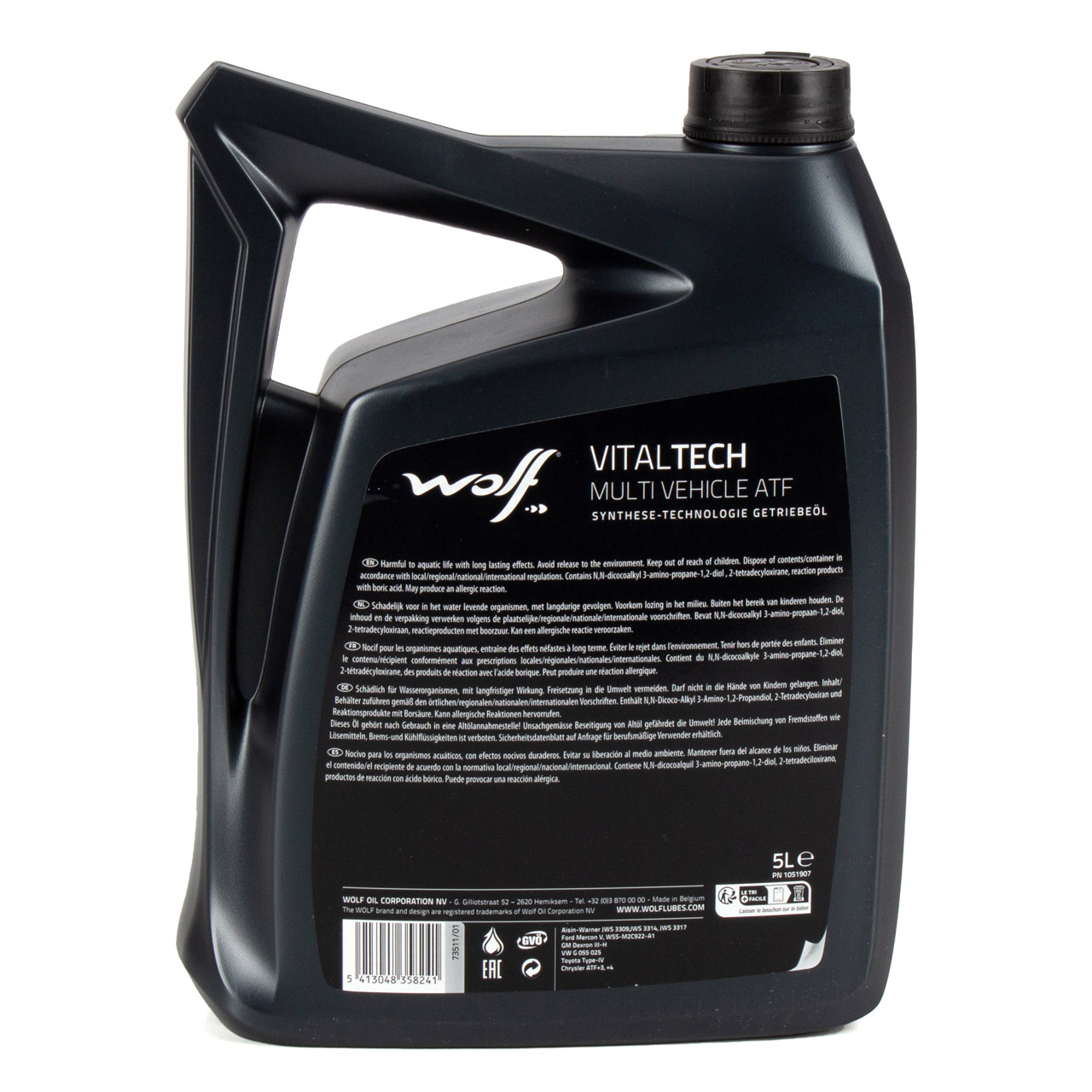 5L 5 Liter WOLF VITALTECH MULTI VEHICLE ATF Getriebeöl Automatikgetriebeöl