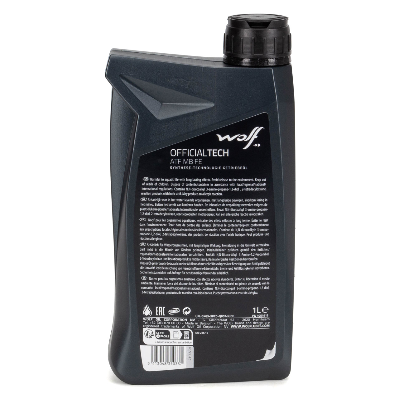 5L 5 Liter WOLF OFFICIALTECH ATF MB FE Automatikgetriebeöl für MERCEDES 7-Gang MB 236.15