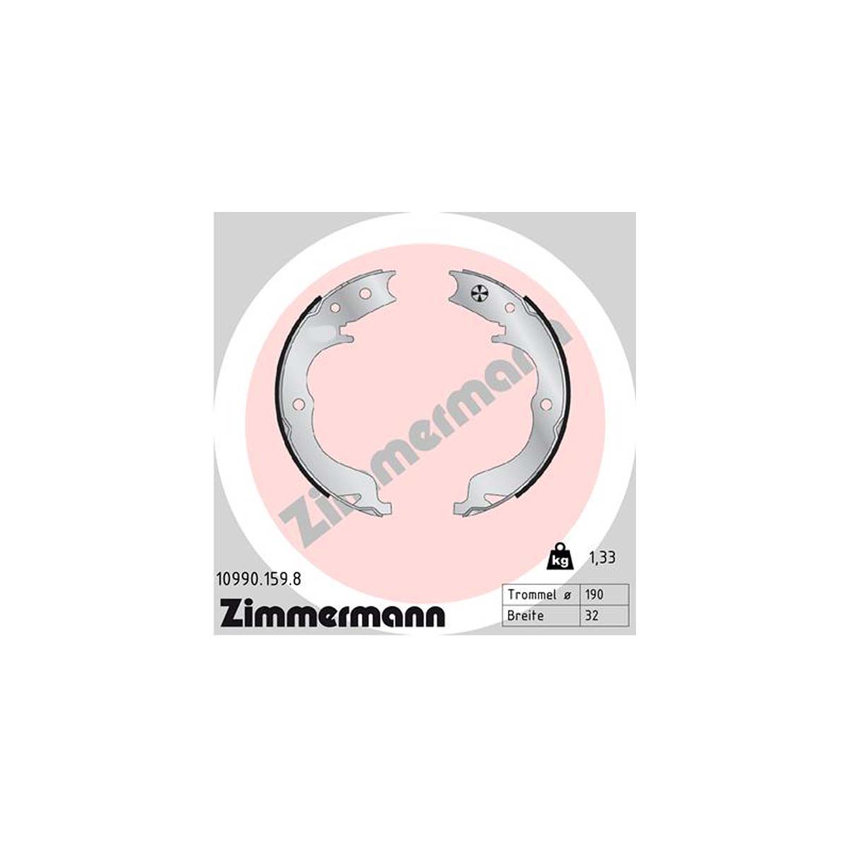 ZIMMERMANN Bremsbacken Satz CITROEN C-Crosser MITSUBISHI Grandis PEUGEOT 4007 hinten