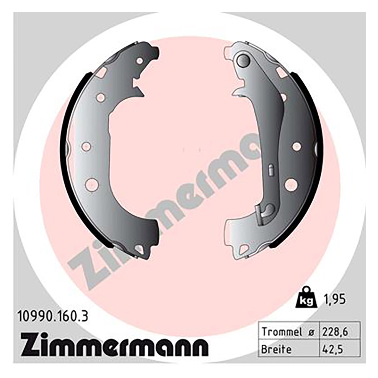 ZIMMERMANN Bremsbacken Satz FORD Ecosport 1.0-2.0 1.5 TDCi hinten