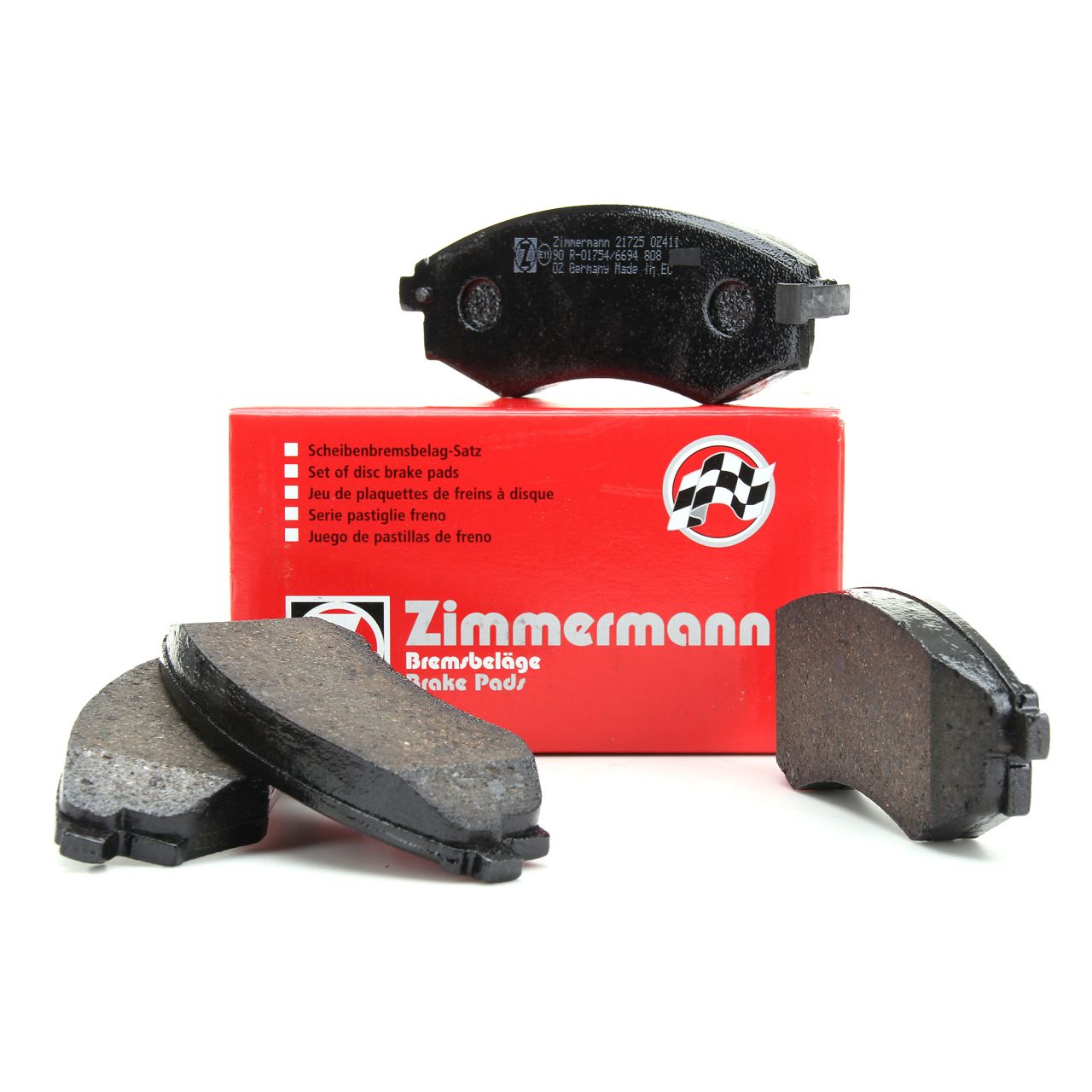 ZIMMERMANN 21725.170.1 Bremsbeläge Bremsbelagsatz HYUNDAI MITSUBISHI KIA DAEWOO vorne