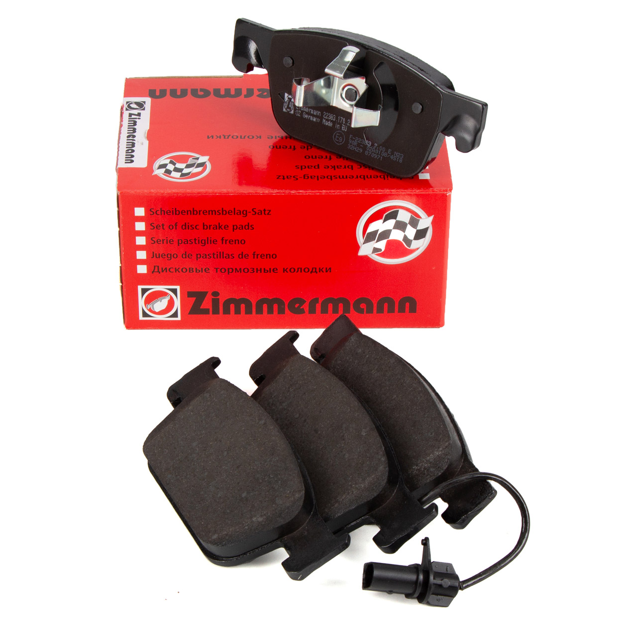 ZIMMERMANN Bremsbeläge Warnkontakt für AUDI A4 (8W B9) A5 (F5) PR-1LA,1LB vorne