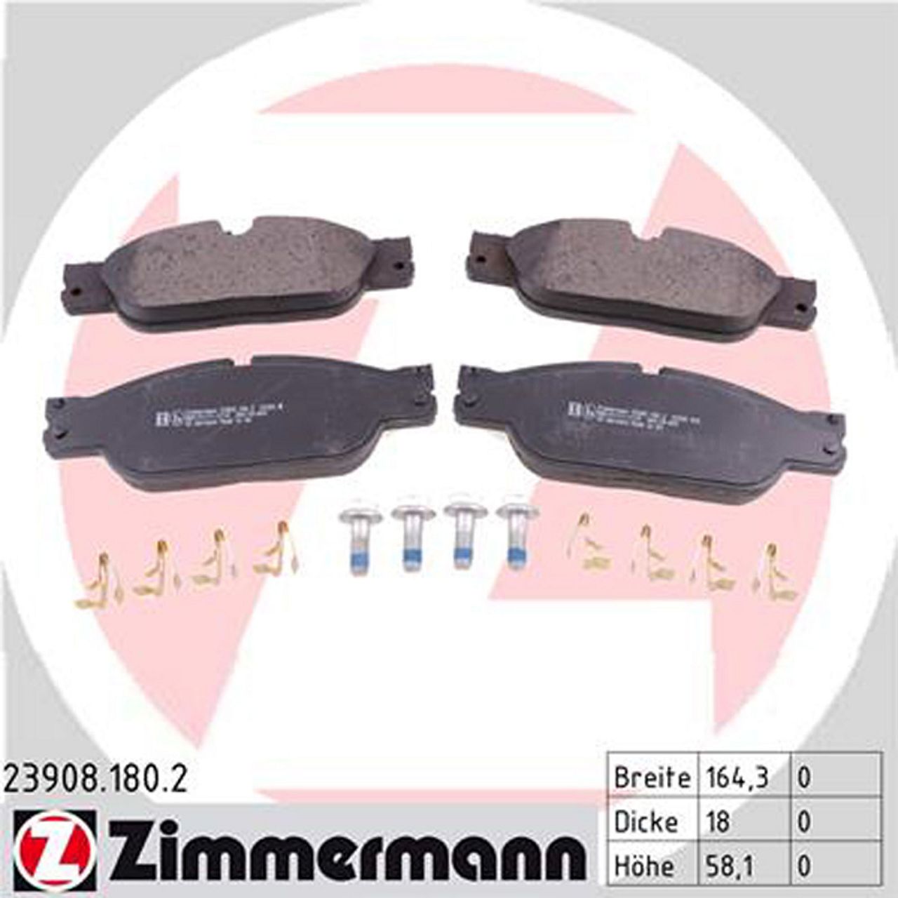 ZIMMERMANN Bremsscheiben + Bremsbeläge + Sensor JAGUAR S-Type 2 (X200) 18 Zoll vorne