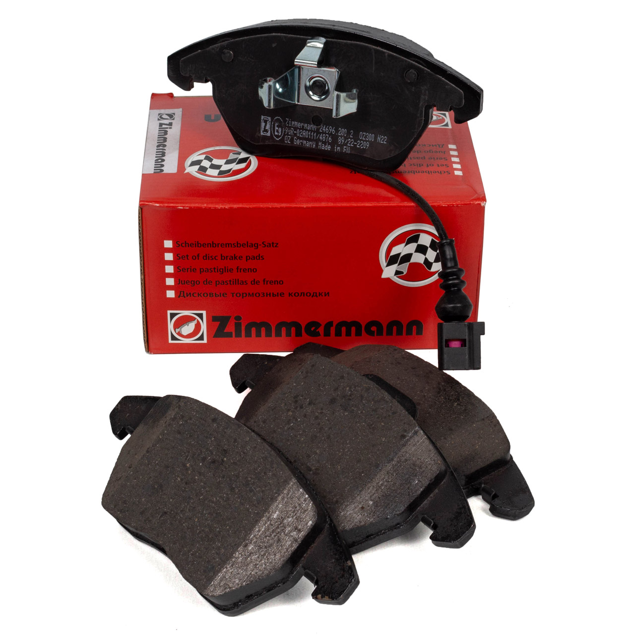 ZIMMERMANN Bremsbeläge + Wako AUDI A1 (8X) TT (8J) 1LJ/1LL vorne 8J0698151C