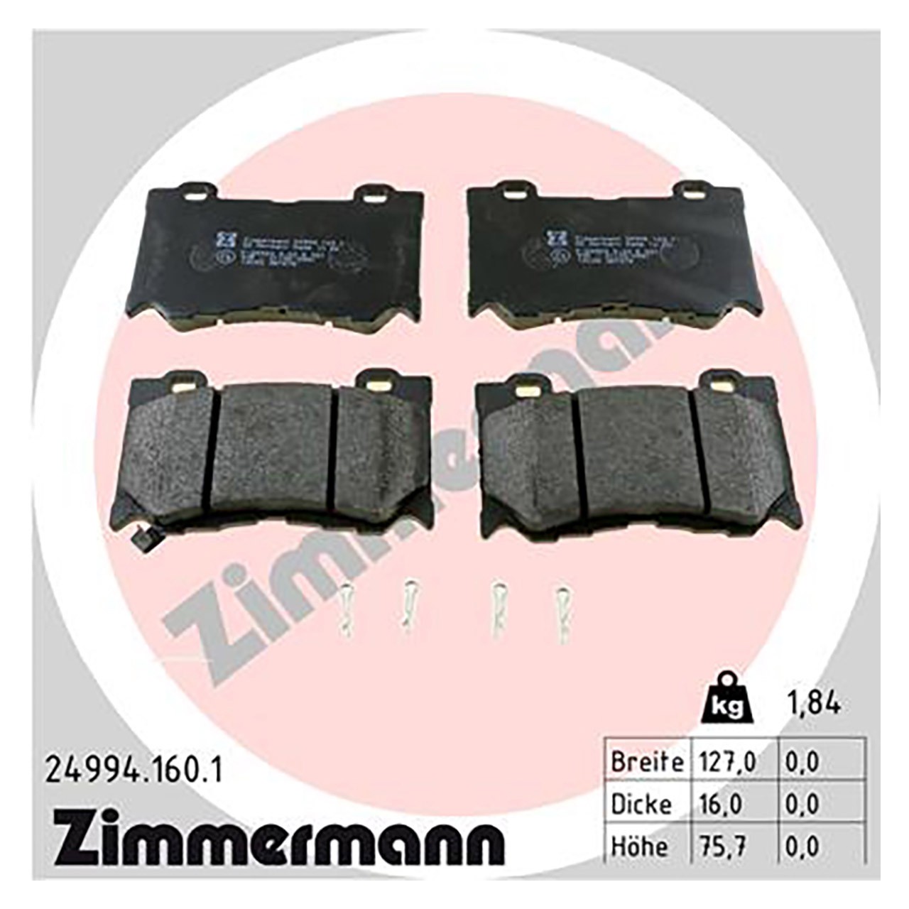 ZIMMERMANN Bremsscheiben + Bremsbeläge NISSAN 370Z (Z34) 3.7 / Nismo 328-344 PS vorne