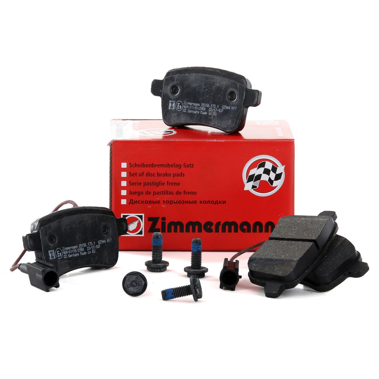 ZIMMERMANN Bremsbeläge + Sensor ALFA ROMEO Giulietta (940) ohne Sportpaket hinten 77365357