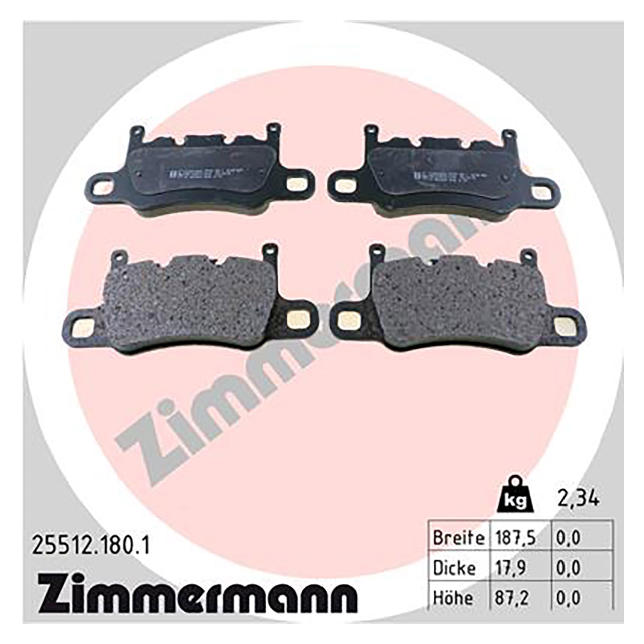 Zimmermann FORMULA Z Bremsscheiben + Beläge PORSCHE Cayman (981) GT4 hinten