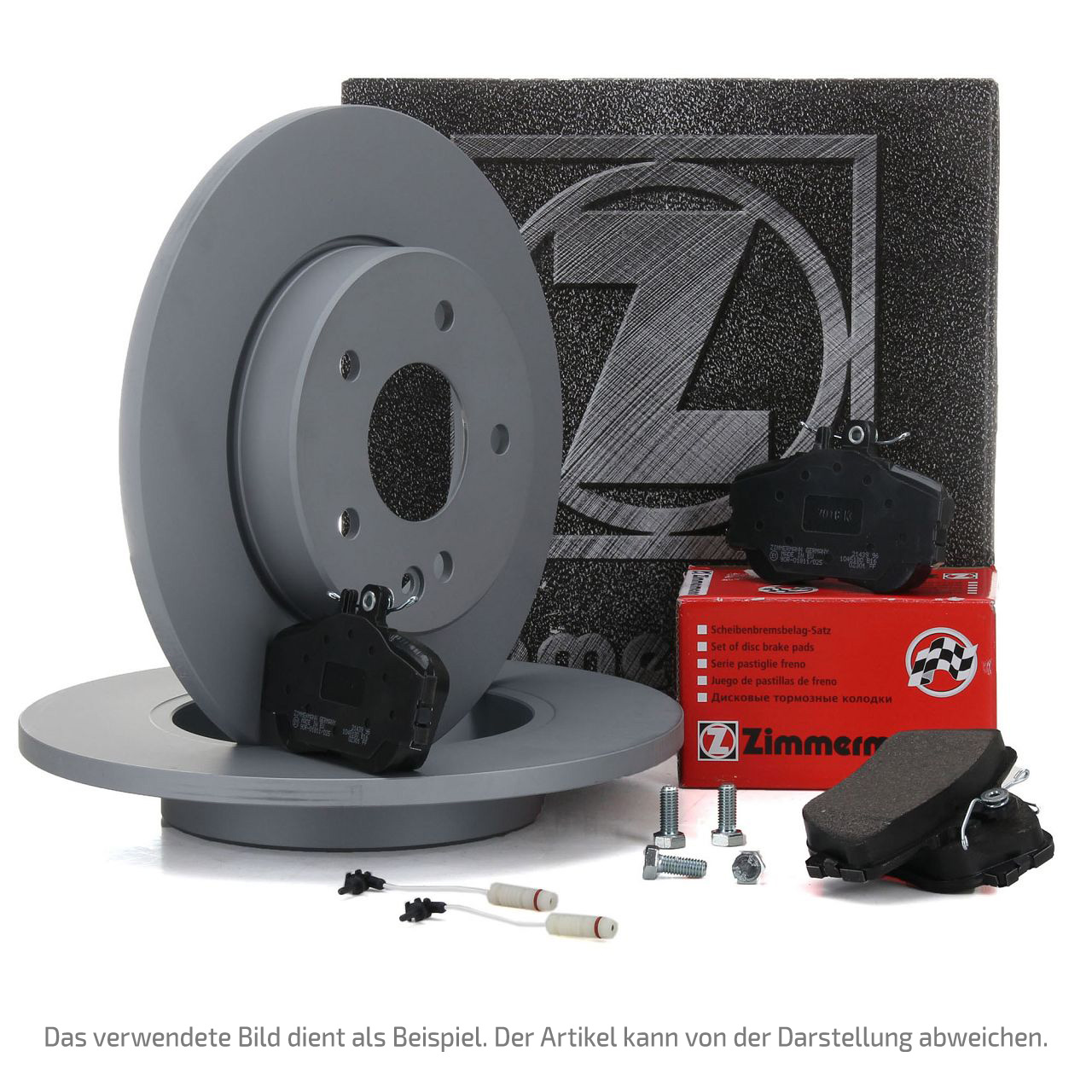 ZIMMERMANN Bremsscheiben + Beläge + Wako MERCEDES A-Klasse W169 A150 A160 A160CDI vorne