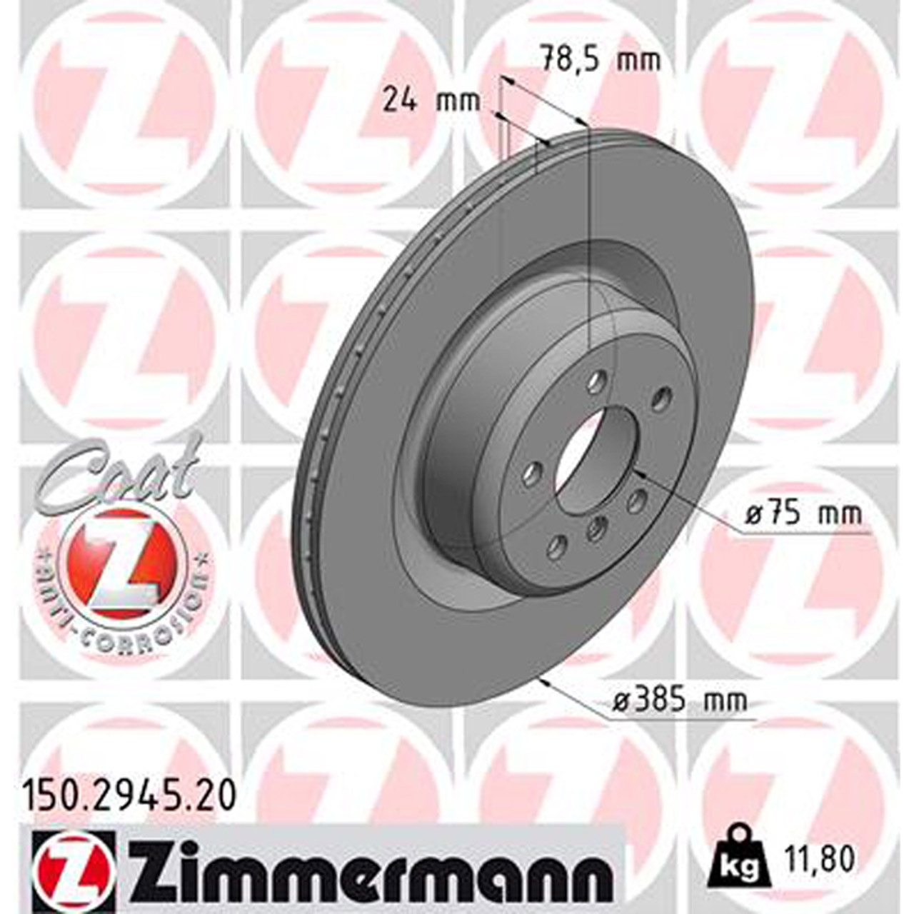 ZIMMERMANN Bremsscheiben Satz BMW X5M E70 X5 F15 X6M E71 E72 X6 F16 hinten