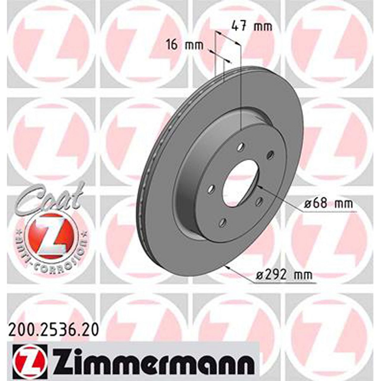 ZIMMERMANN Bremsscheiben + Bremsbeläge NISSAN X-Trail (T32_) hinten