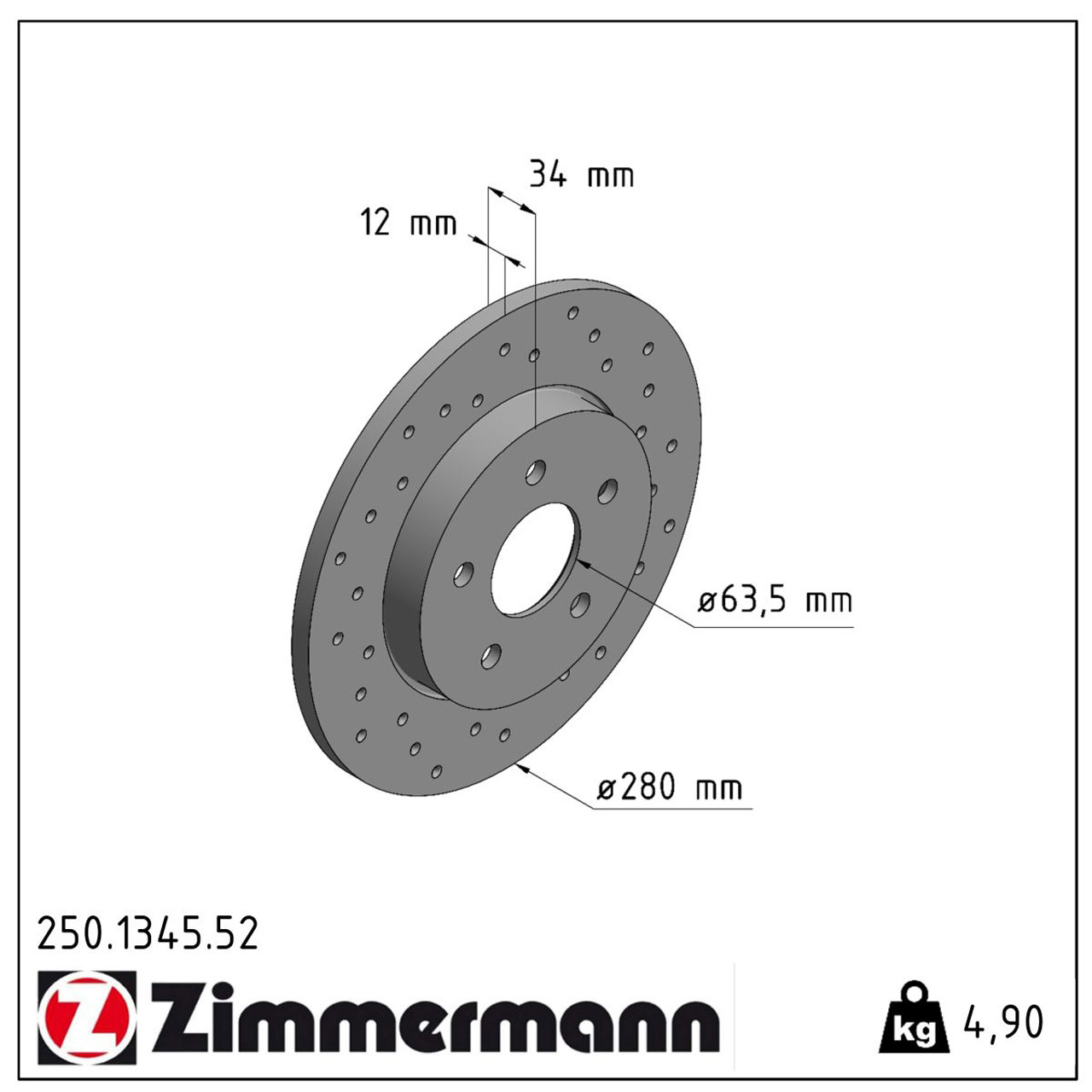 Zimmermann SPORT Bremsscheiben Satz FORD Mondeo 3 MK3 JAGUAR X-Type (X400) hinten