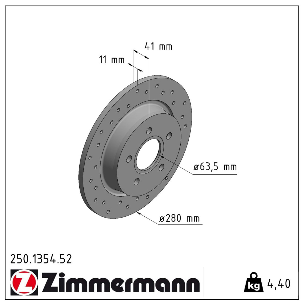 Zimmermann SPORT Bremsscheiben Satz FORD Focus / C-Max DM2 Focus 2 MK2 hinten