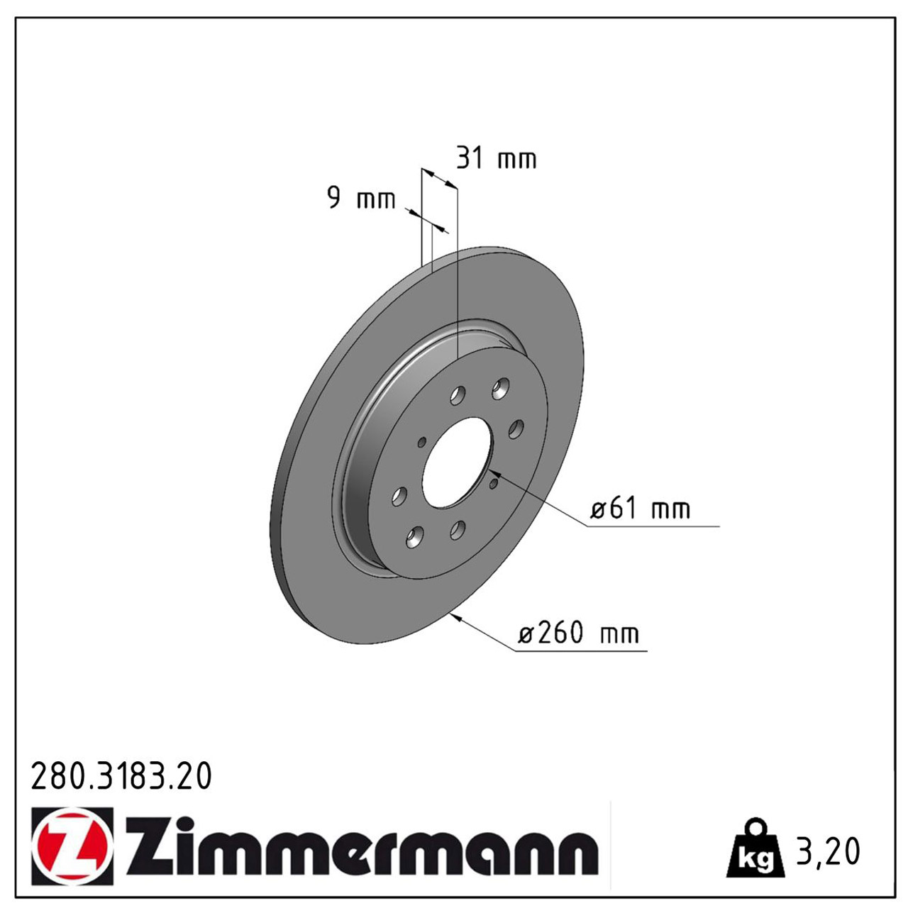 ZIMMERMANN Bremsscheiben für Honda Insight (ZE) Jazz III (GE) 1.3Hybrid hinten