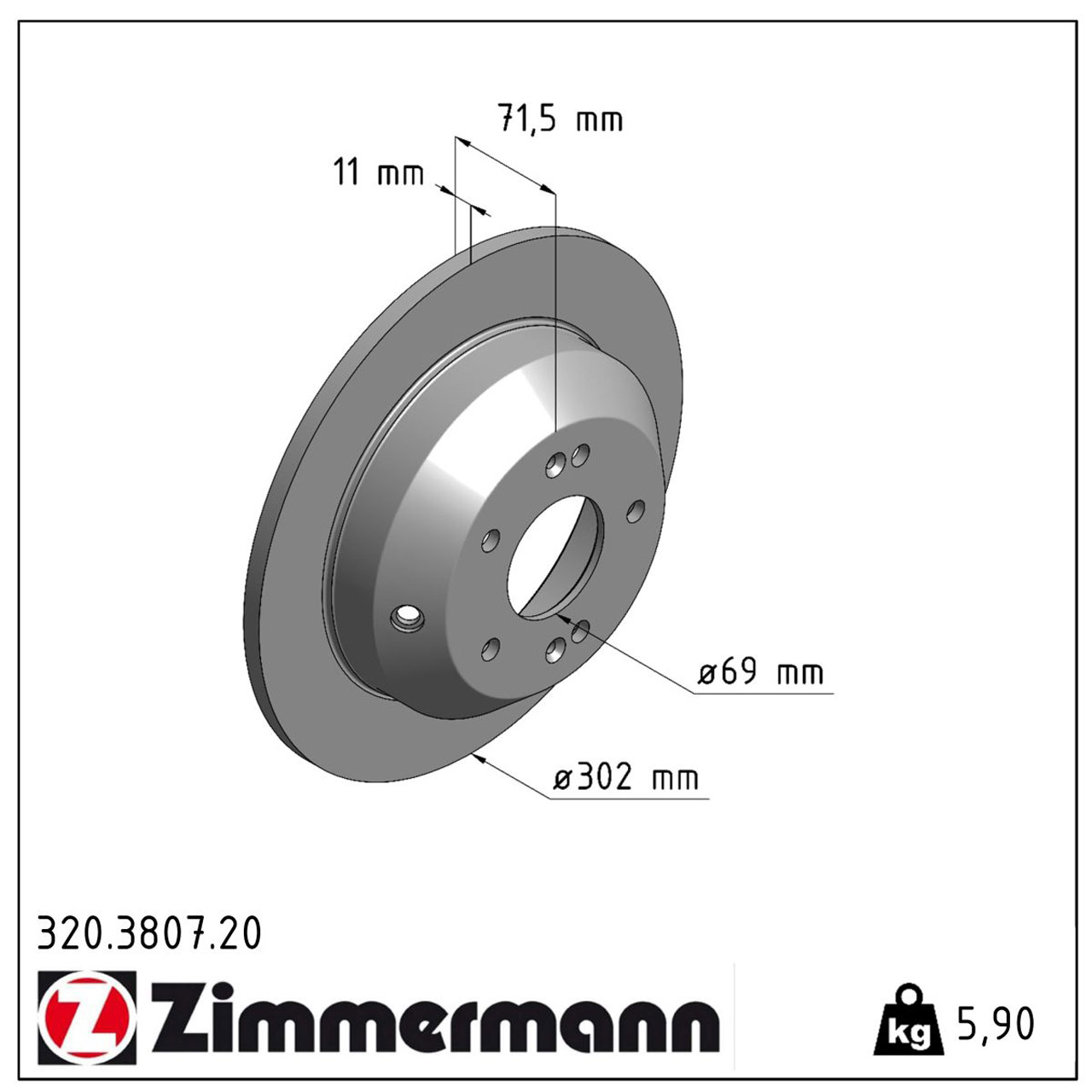 ZIMMERMANN Bremsscheiben + Beläge HYUNDAI Santa Fe 3 (DM) KIA Sorento 2 (XM) hinten