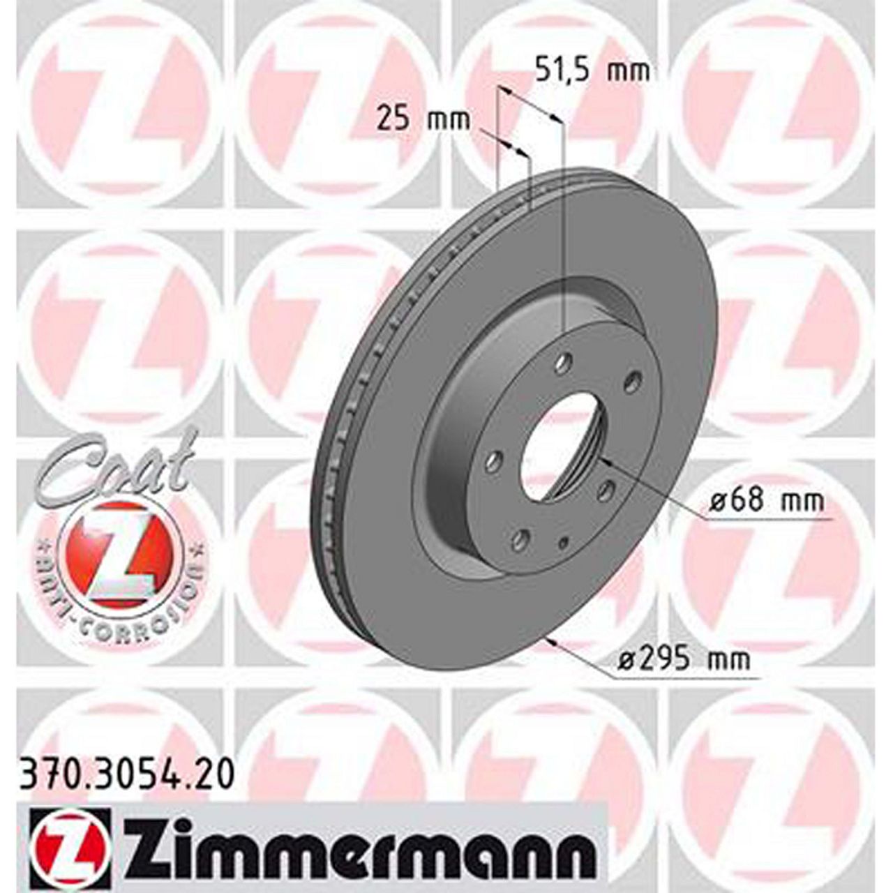 ZIMMERMANN Bremsscheiben + Bremsbeläge MAZDA 3 (BM, BN) 2.0 2.2 D CX-3 (DK) vorne