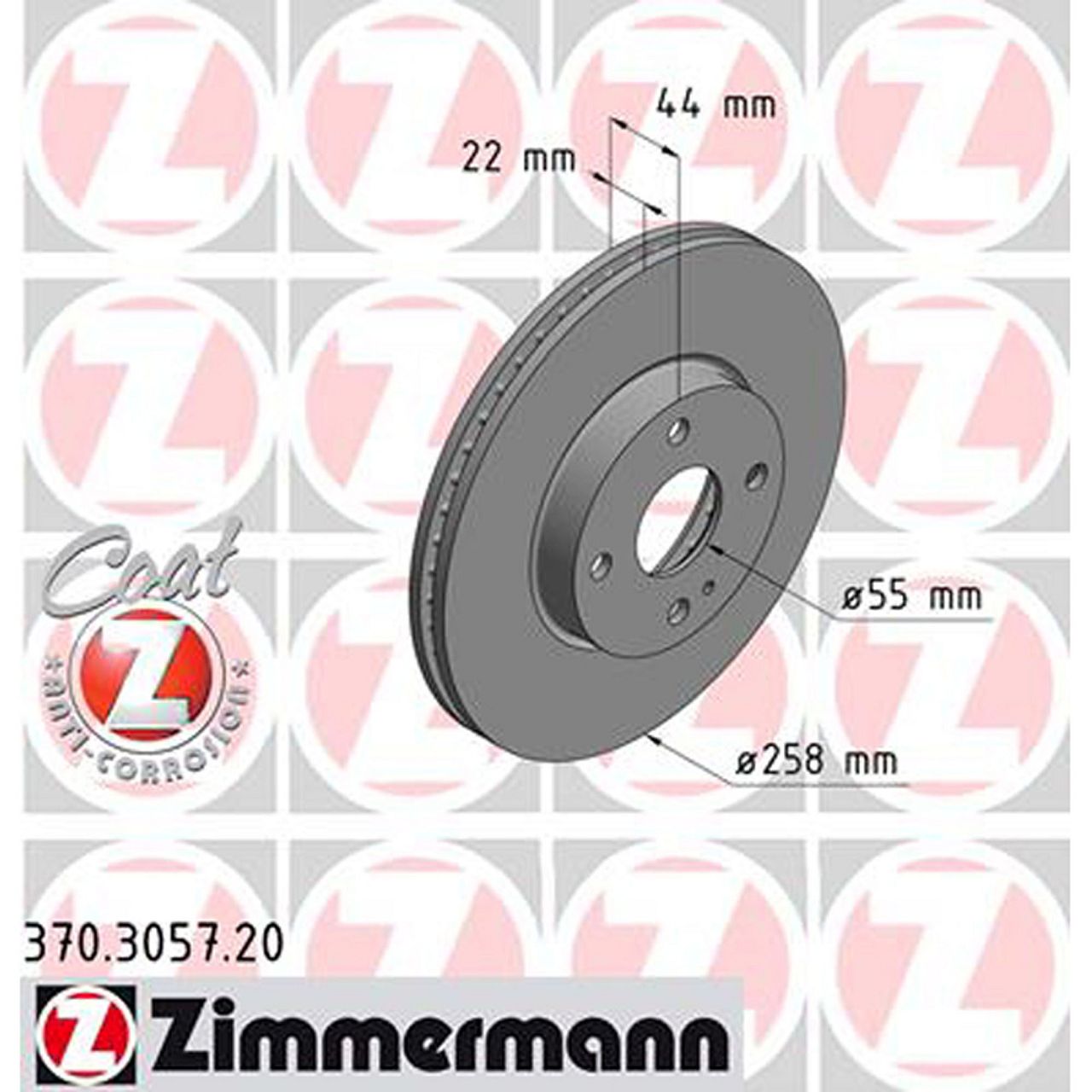 ZIMMERMANN Bremsscheiben für MAZDA 2 (DL DJ) 1.5 1.5 D MX-5 IV (ND) 1.5 vorne