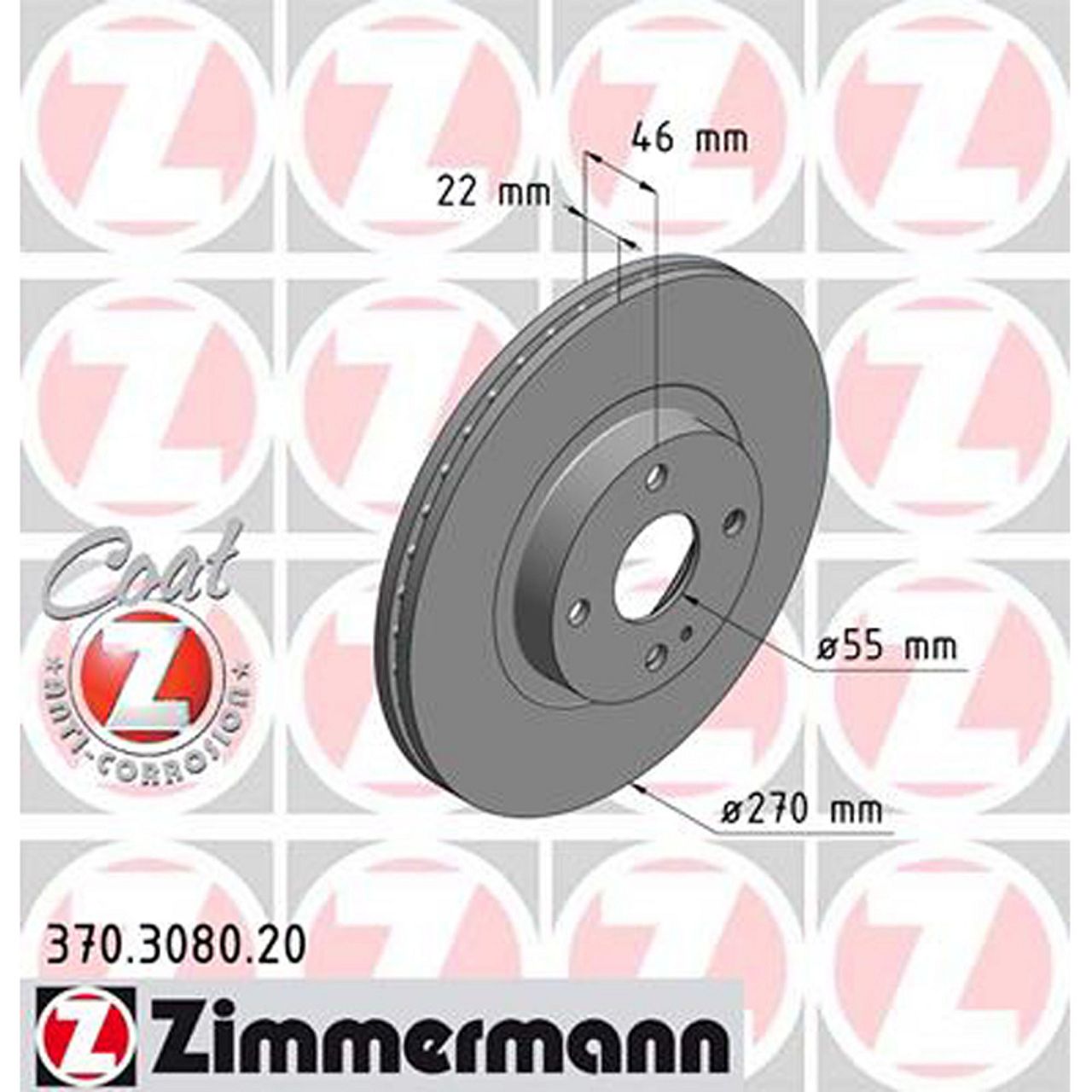 ZIMMERMANN Bremsscheiben + Bremsbeläge MAZDA MX-5 2 (NB) 1.6/1.8 16V ab 03.2002 vorne