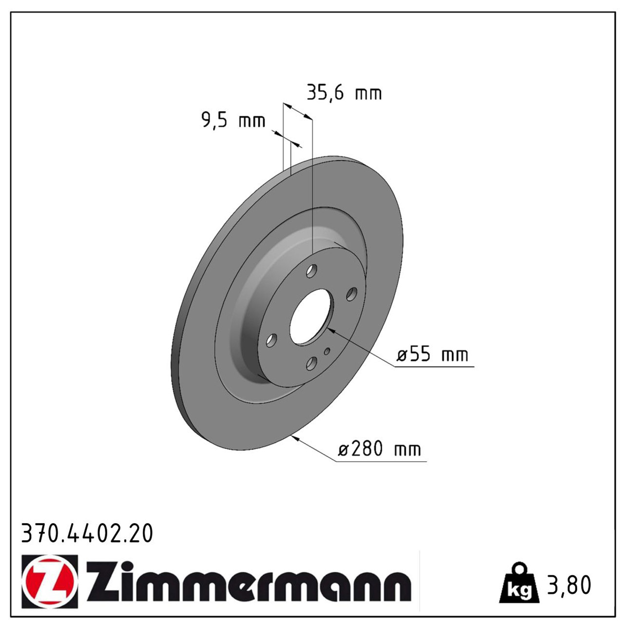 ZIMMERMANN Bremsscheiben Satz ABARTH FIAT 124 Spider (348_) MAZDA MX-5 IV hinten