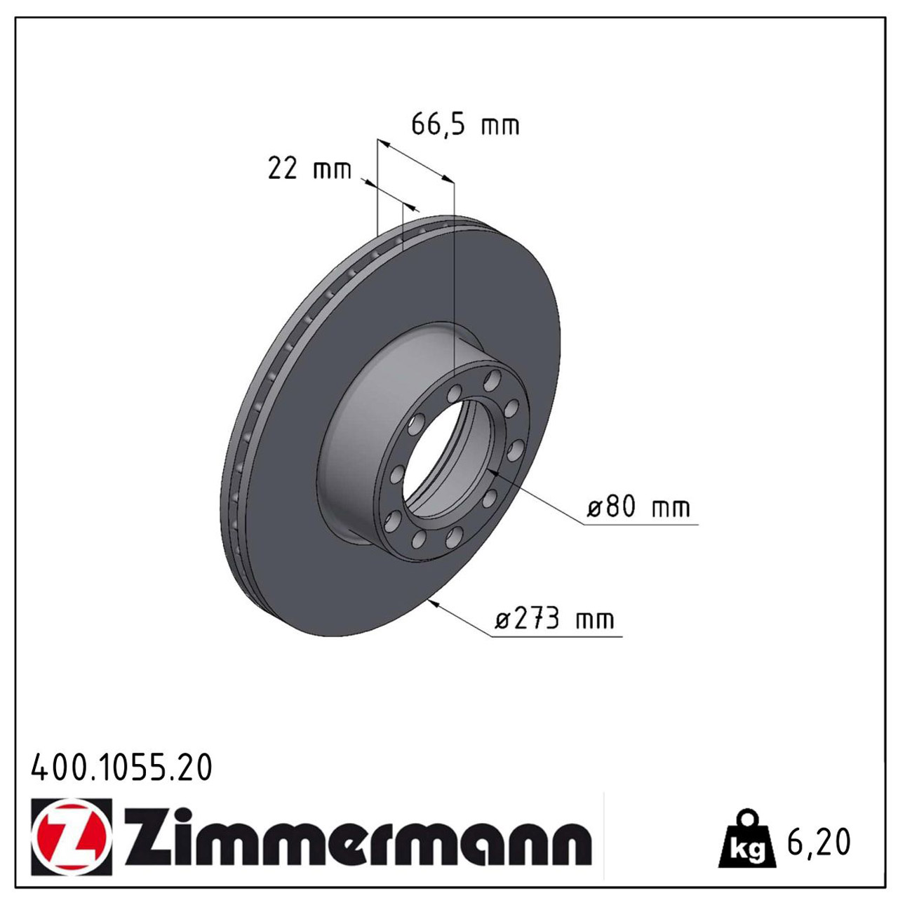 ZIMMERMANN Bremsscheiben + Bremsbeläge MERCEDES SL R107 350SL 195 PS ab 09.1979 vorne