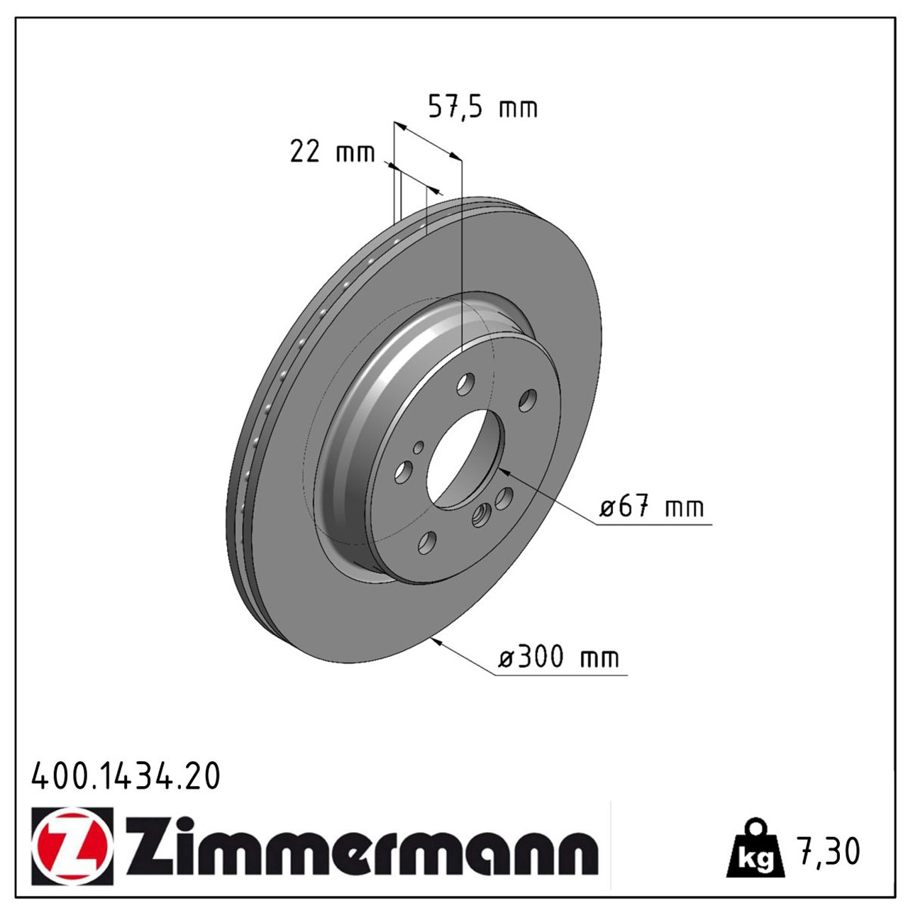 ZIMMERMANN Bremsscheiben Satz für Mercedes E-Klasse W124 W210 SL R129 hinten