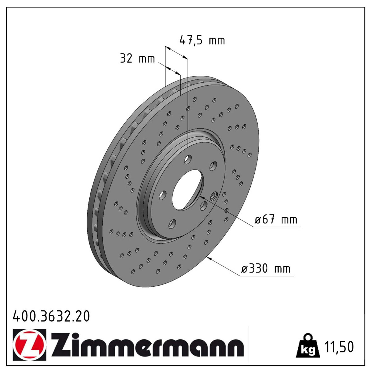 ZIMMERMANN Bremsscheiben + Beläge + Wako MERCEDES E-Klasse W211 S211 4-matic vorne