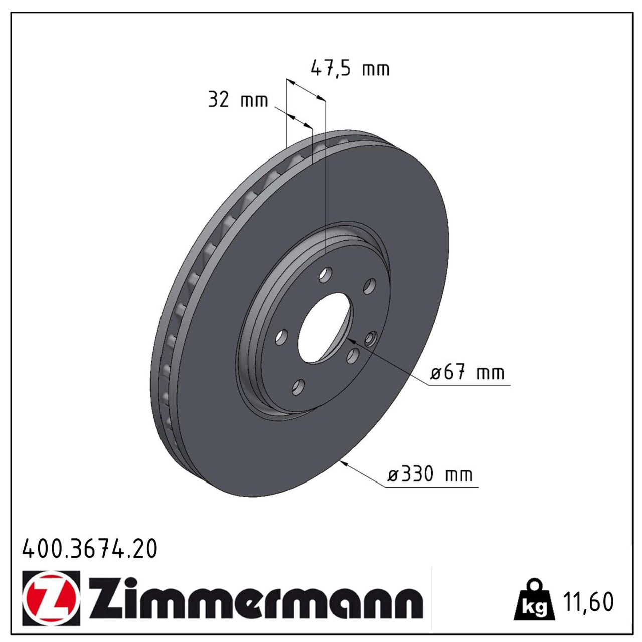 ZIMMERMANN Bremsscheiben + Beläge + Wako MERCEDES W211 S211 E500 4-matic 306/388 PS vorne