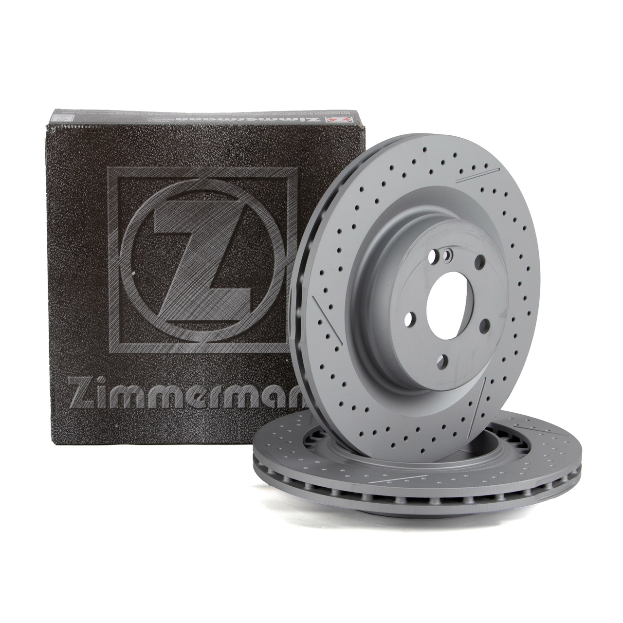 ZIMMERMANN Bremsscheiben Satz MERCEDES C-Klasse W204 S204 C204 C63AMG hinten 2044230412