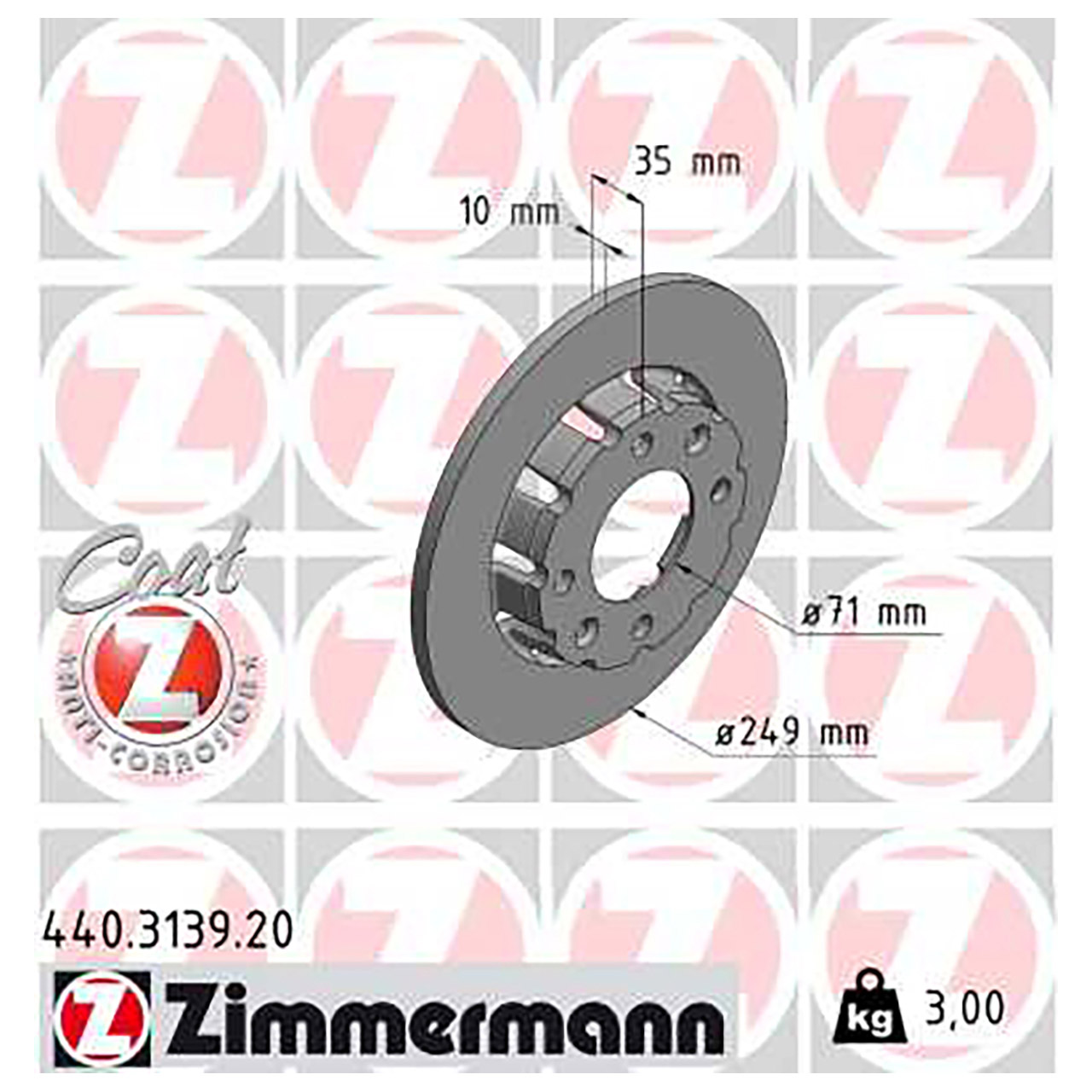 ZIMMERMANN Bremsscheiben Satz CITROEN C4 III OPEL Corsa F Mokka PEUGEOT 208 II hinten