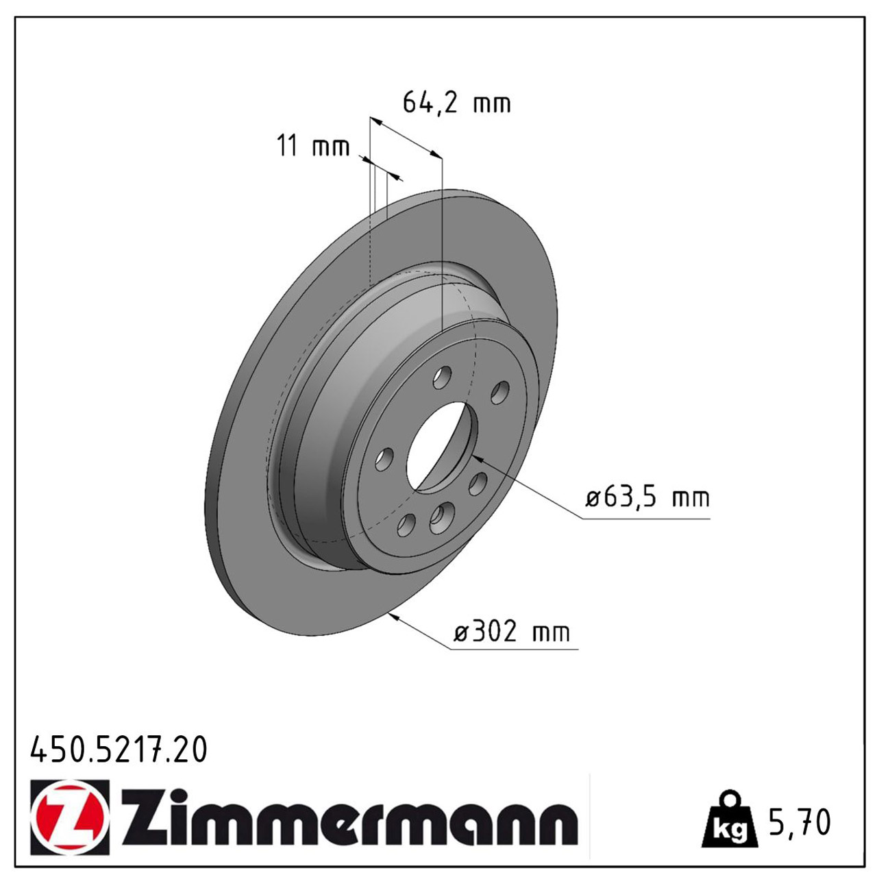 ZIMMERMANN Bremsscheiben + Beläge Sensor LAND ROVER Freelander 2 ab Fgst. DH000001 hinten