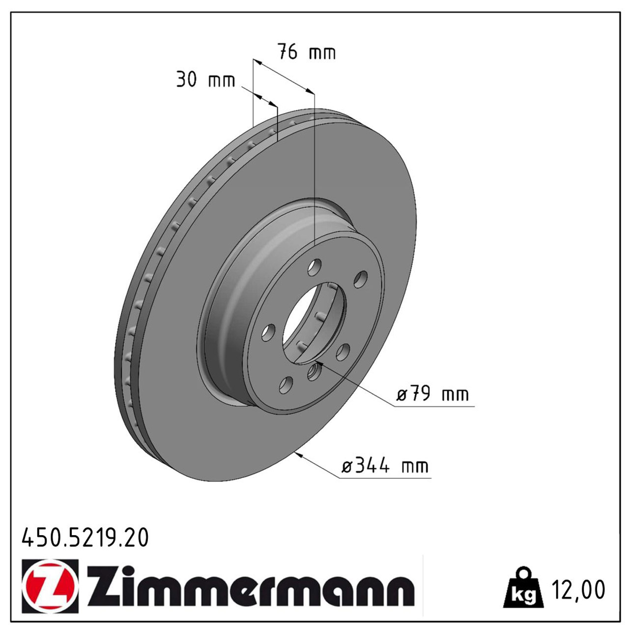 ZIMMERMANN Bremsscheiben + Beläge LAND ROVER Range Rover 3 (L322) bis Fgst. 5A999999 vorne