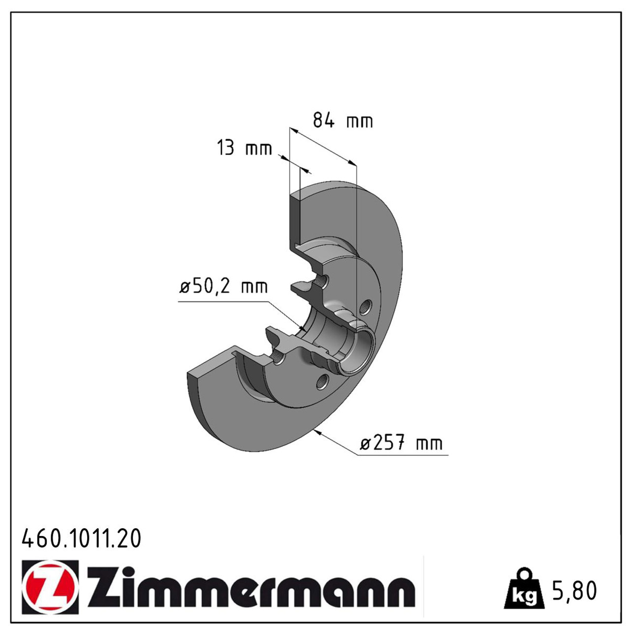 ZIMMERMANN Bremsscheiben Satz PORSCHE 924 2.0 125 PS vorne 477405583B