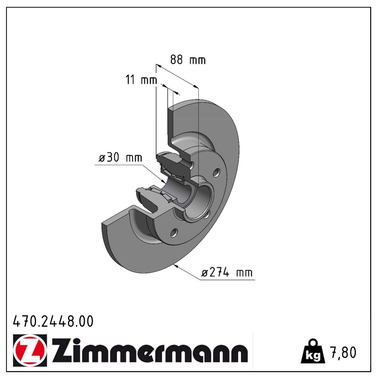 ZIMMERMANN Bremsscheiben + Radlager Satz RENAULT Grand / Scenic 3 hinten