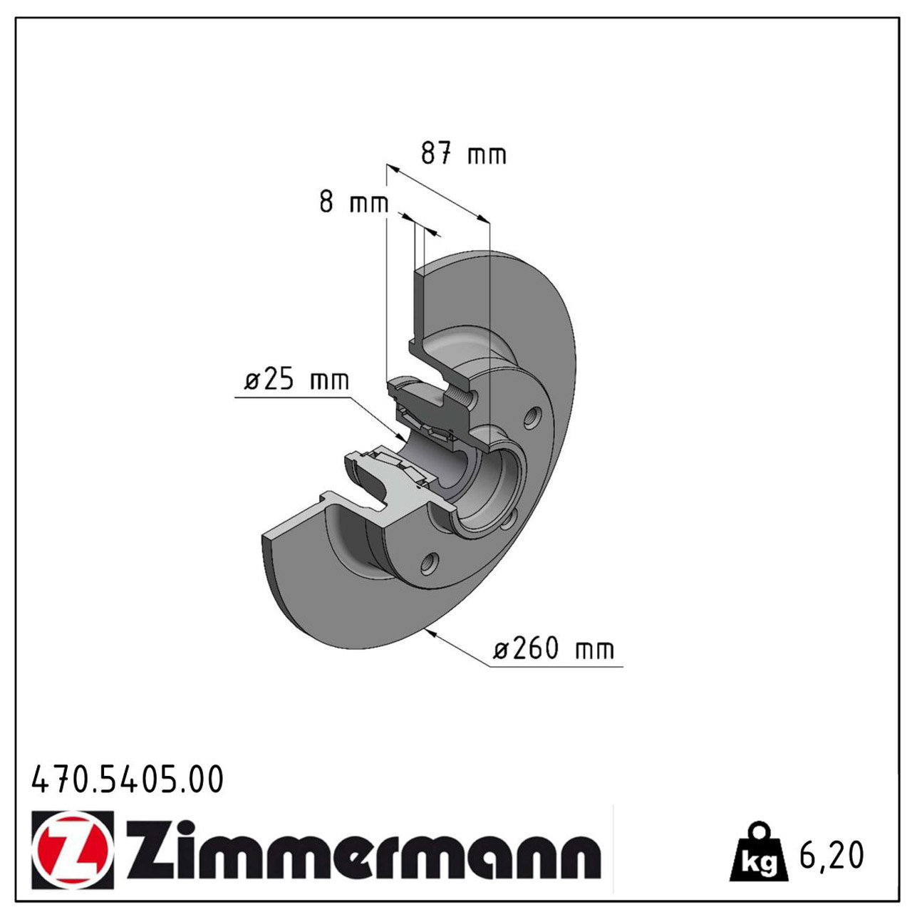 ZIMMERMANN Bremsscheiben + Radlager Satz RENAULT Megane 4 1.6 16V 1.6 dCi hinten