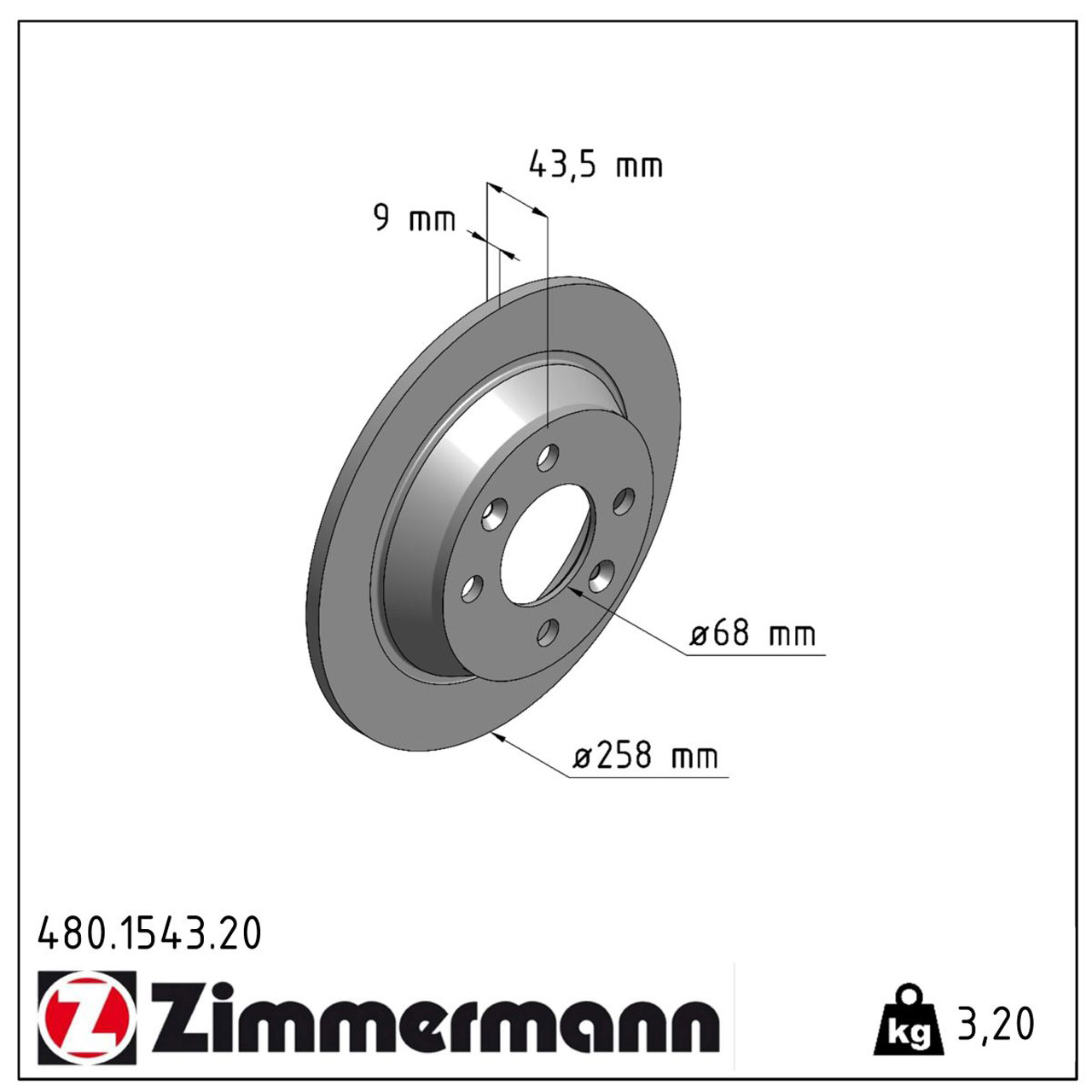 ZIMMERMANN Bremsscheiben Satz für Saab 900 I 9000 2.0-3.0 100-224 PS hinten