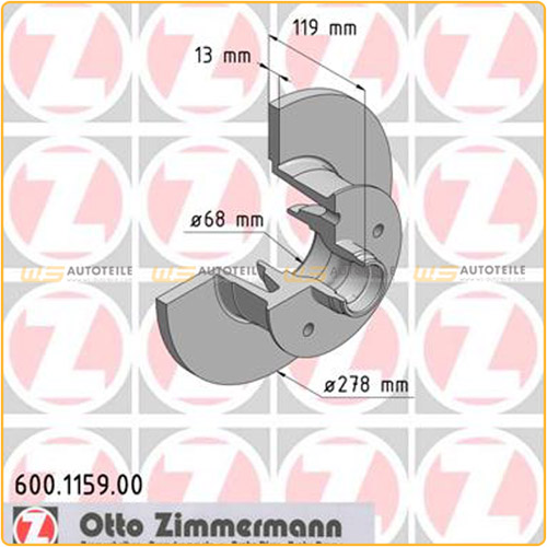 ZIMMERMANN Bremsscheiben + Beläge VW Transporter Bulli T3 1.6 1.9 2.0 1.6 D/TD vorne