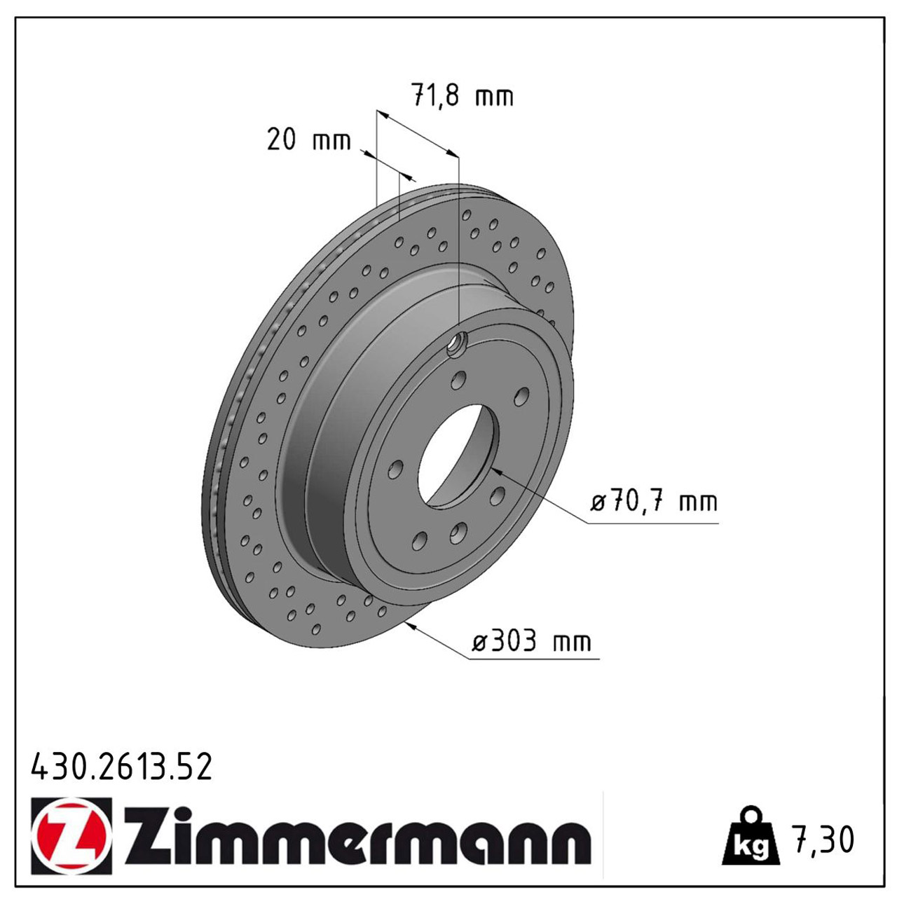 Zimmermann SPORT Bremsscheiben Satz für Chevrolet Captiva Opel Antara hinten