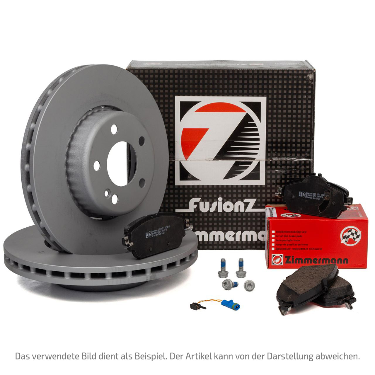 Zimmermann FORMULA Z Bremsscheiben + Beläge + Wako AUDI A6 (C7) A7 (4G) A8 (4H) vorne